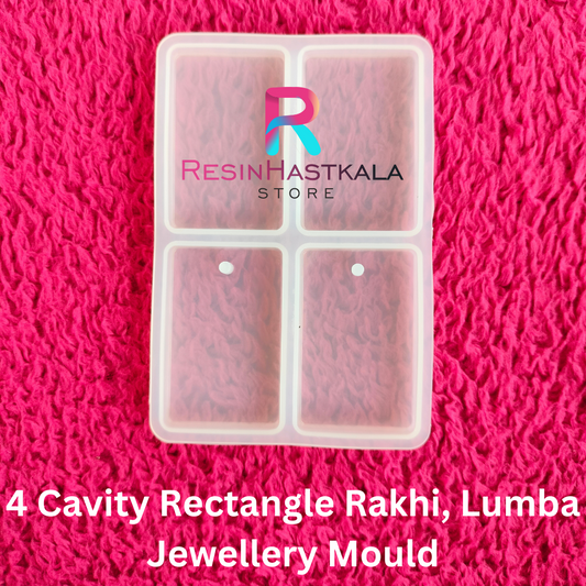 4 Cavity Rectangle Rakhi Lumba Jewellery Mould