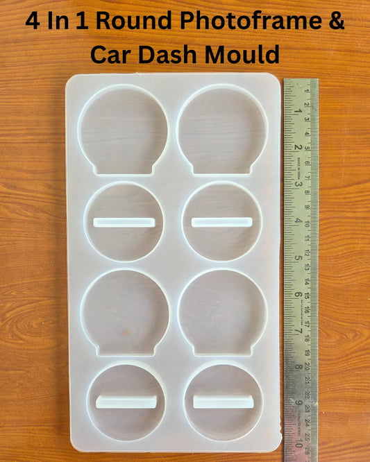 4 In 1 Round Photoframe & Car Dash Mould