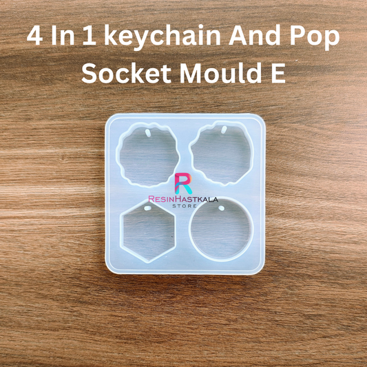 4 In 1 keychain And Pop Socket Mould E