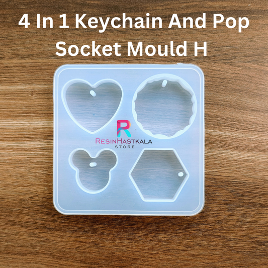 4 In 1 Keychain And Pop Socket Mould H