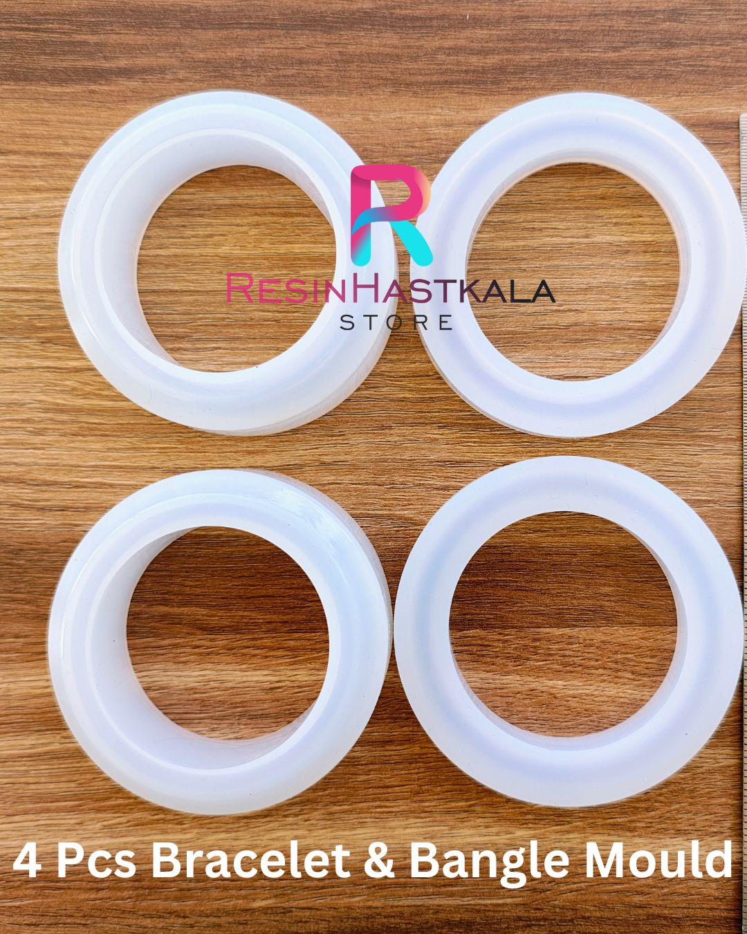 4 Pcs Bracelet & Bangle Mould (2 Piece Bangle Type/ 2 Piece Patala Type)