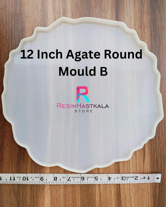 12 Inch Agate Round  Mould B