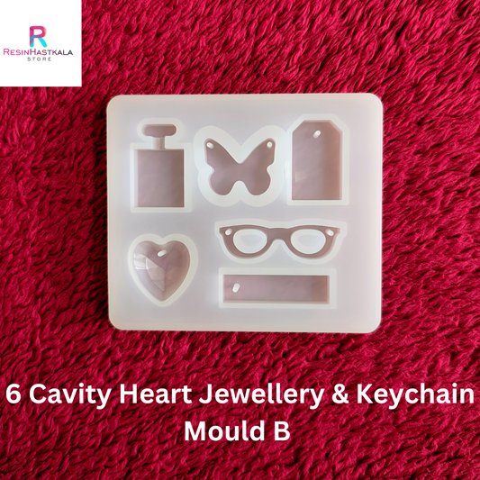6 Cavity Jewellery & Keychain Mould B
