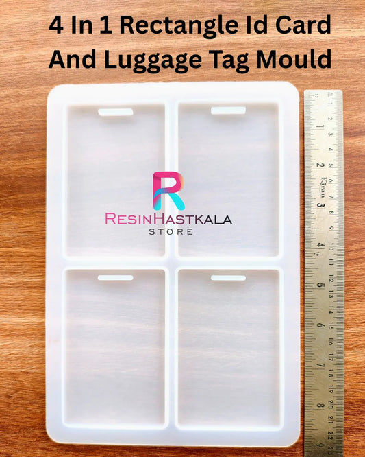 4 In 1 Rectangle Id Card And Luggage Tag Mould