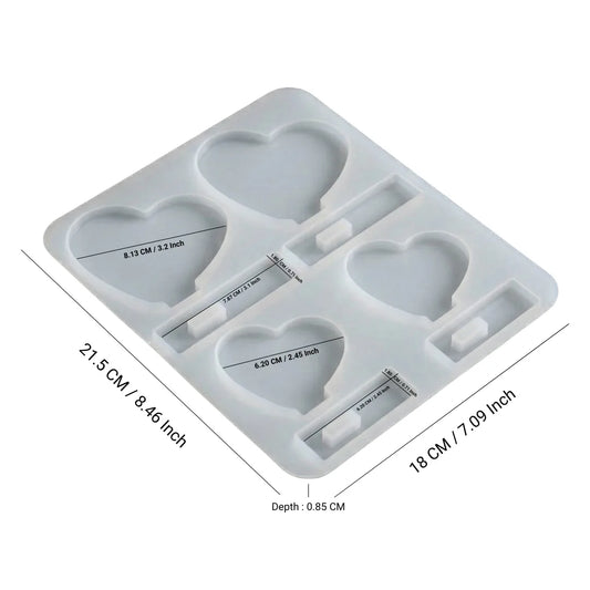 4 in 1 Heart Standy Photo Frame and Car Dashboard Mould