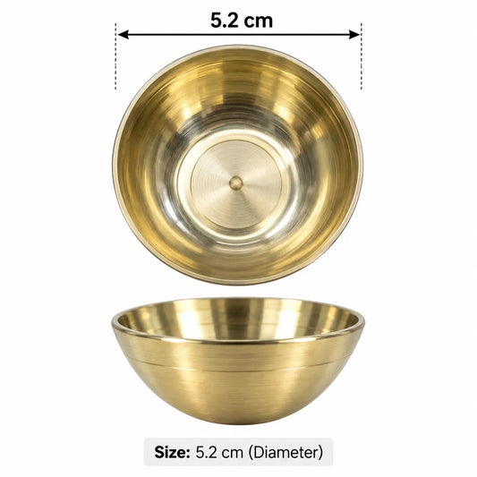 5.2 Cm Brass Bowl / Metal Katori