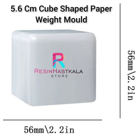 5.6 Cm Cube Shaped Paper Weight Mould