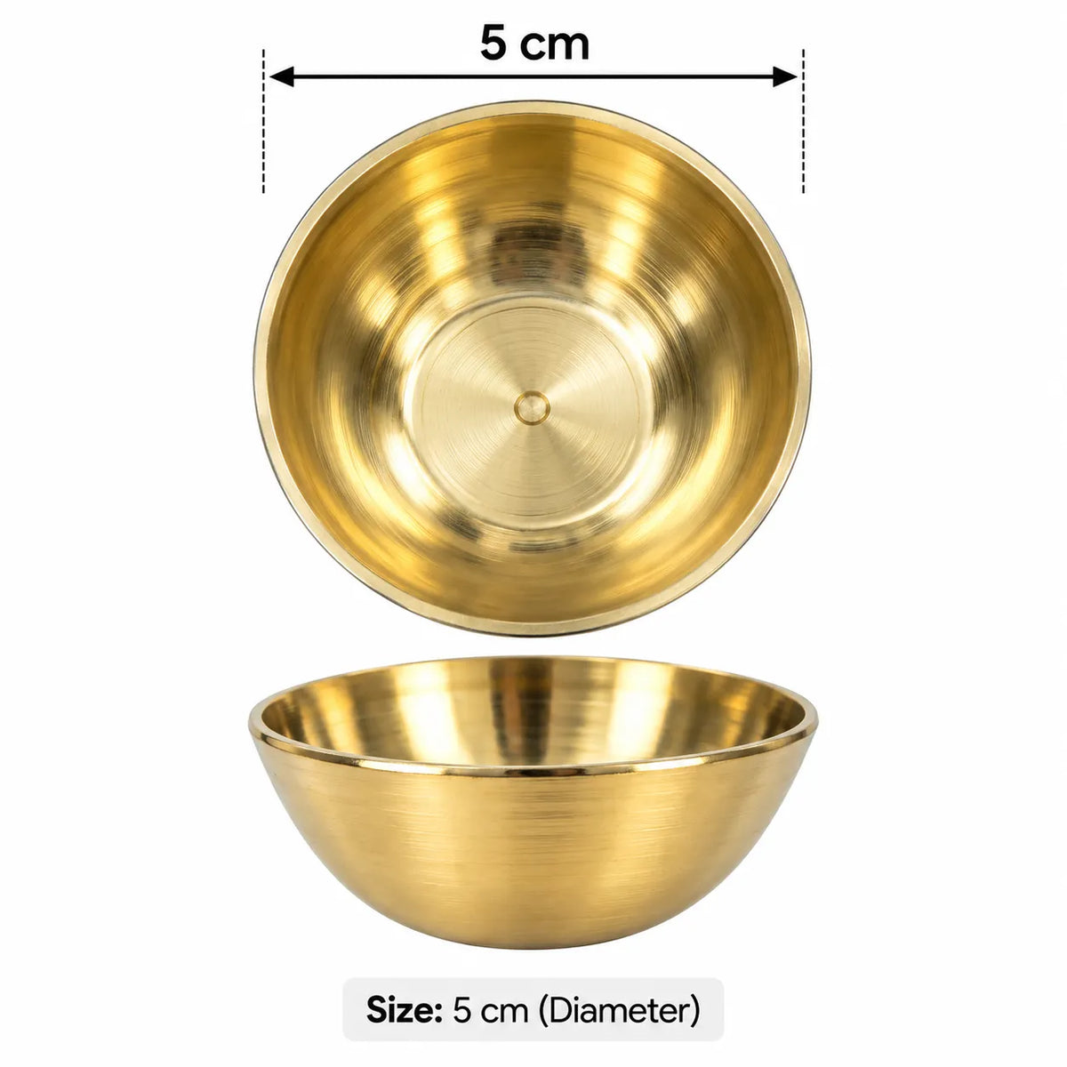5 Cm Brass Bowl / Metal Katori