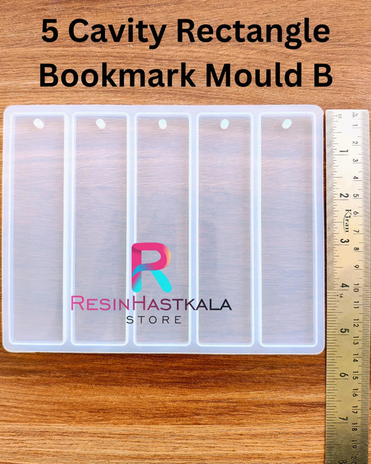 5 Cavity Rectangle Bookmark Mould B