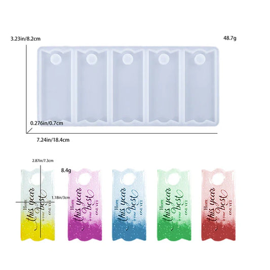 5 in 1 Rectangle Keychain & Tag Mould