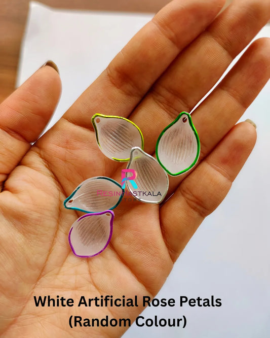 White Artificial Rose Petals (Random Colour) (20 Piece)