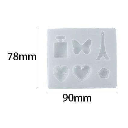 6 Cavity Jewellery & Keychain Mould A