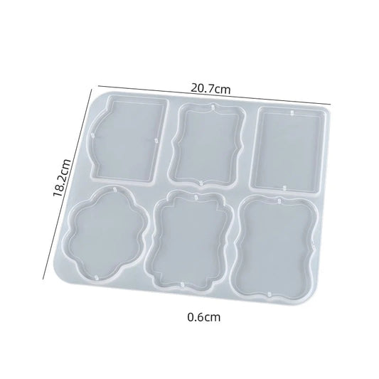 6 Cavity Tag Keychain Mould