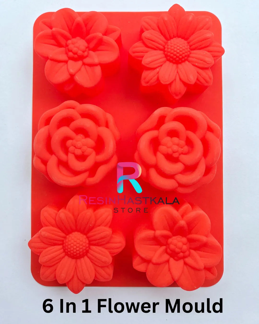 6 In 1 Flower Mould