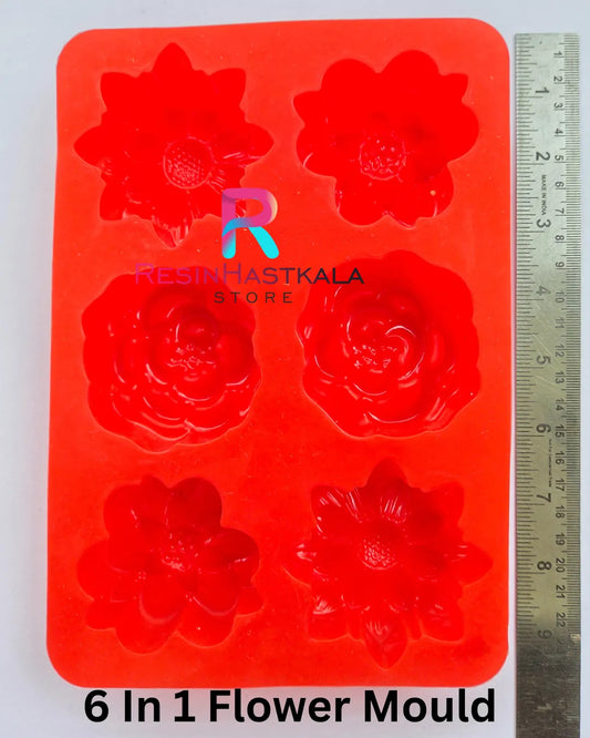 6 In 1 Flower Mould