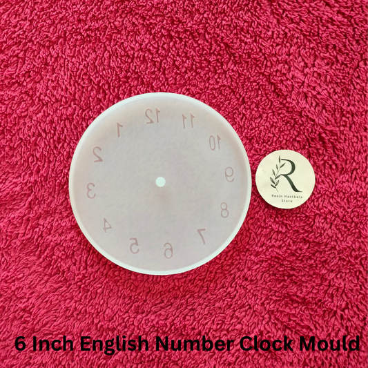 6 Inch English Number Clock Mould