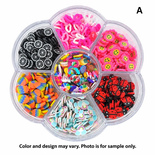 7 In 1 Fruit Polymer Charms / Miniature A