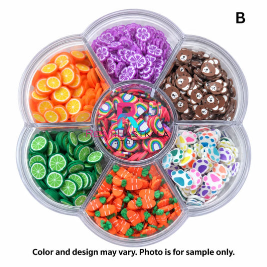 7 In 1 Fruit Polymer Charms / Miniature B