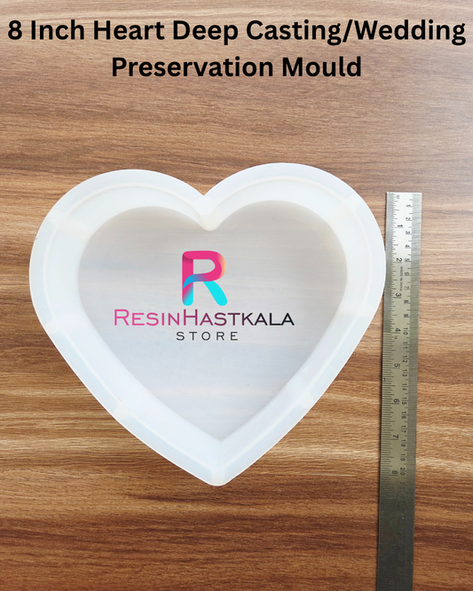 8 Inch Heart Deep Casting/Wedding Preservation Mould