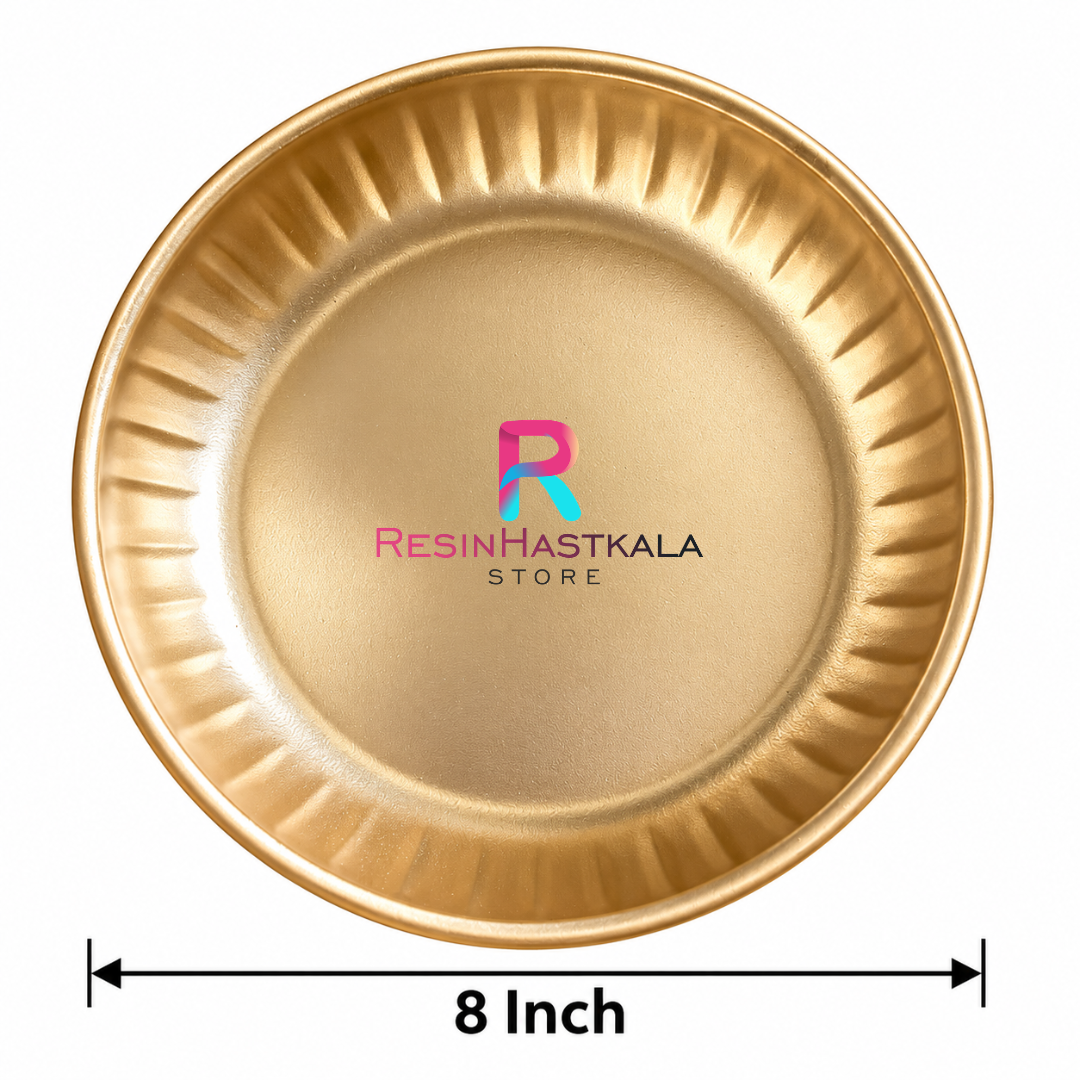 8 Inch Empty Powder-Coated Metal Bowl for Candle Making