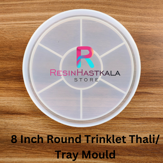8 Inch Round Trinklet Thali/ Tray Mould