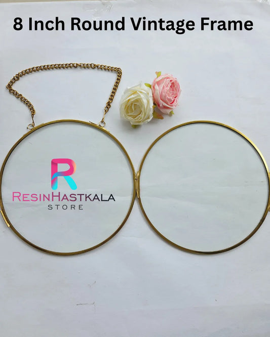 8 Inch Round Vintage Frame