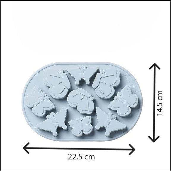 9 Cavity Butterfly Silicone Mould for DIY Resin, Concrete Art, Soap, Chocolate & Cake Making