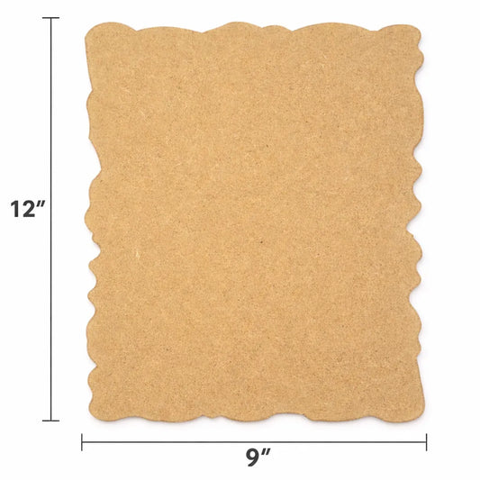 9*12 Agate / Zig-Zag Rectangle Mdf For Mantra And Name Plate (4 Mm)