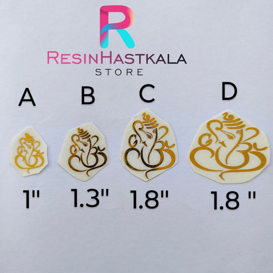 Ganeshji/Ganpatiji Metalic Sticker Sheet