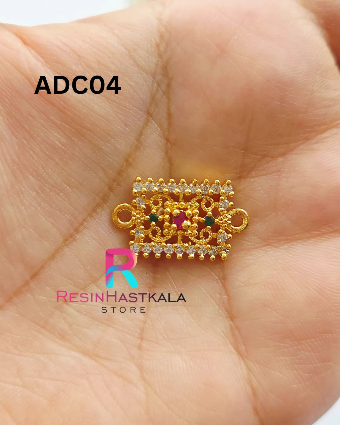 Ad Rakhi & Bracelet Charm With Diamond  (ADC04)