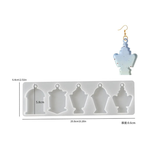Arabic Style Earring Silicone Mould – Design A
