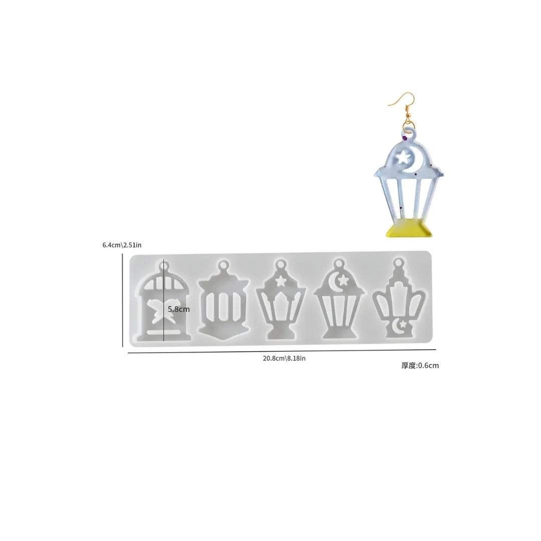 Arabic Style Earring Silicone Mould – Design B