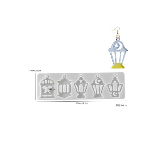Arabic Style Earring Silicone Mould – Design B