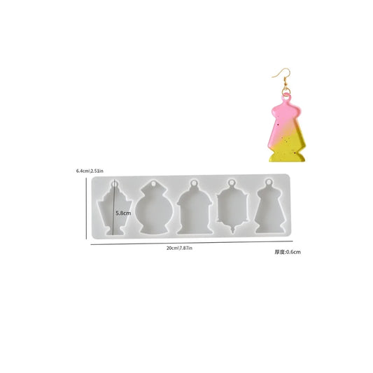 Arabic Style Earring Silicone Mould – Design C