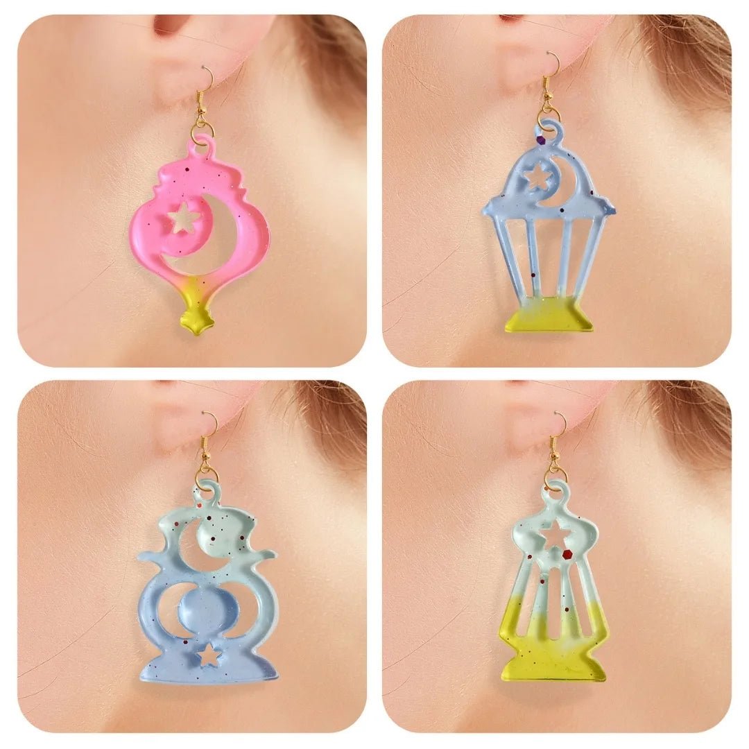 Arabic Style Earring Silicone Mould – Design C