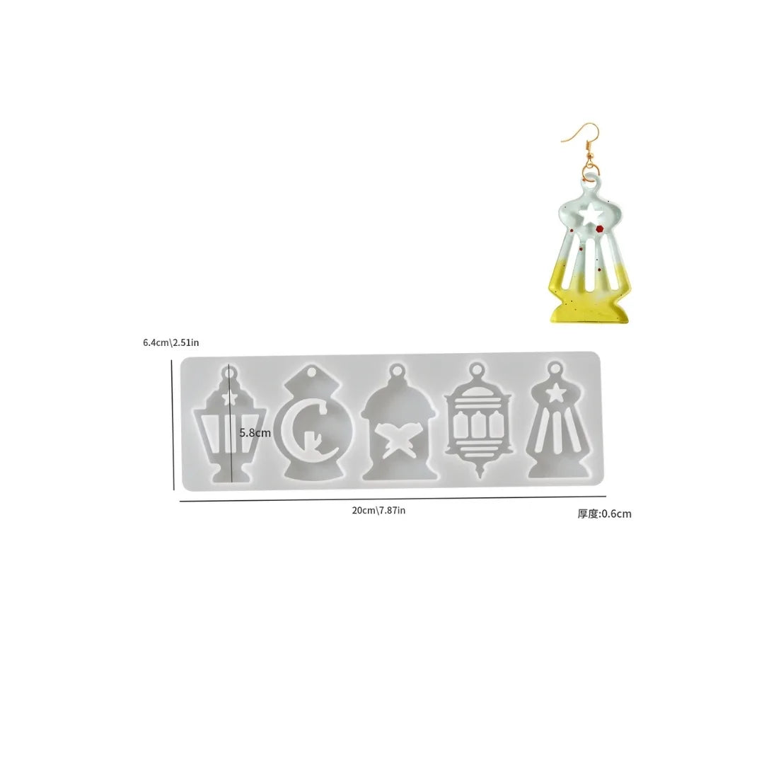 Arabic Style Earring Silicone Mould – Design D