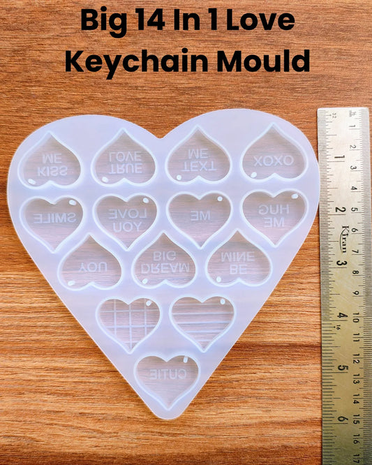 Big 14 In 1 Love Keychain Mould