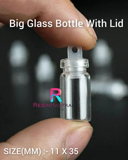 Big Message Glass Bottle For Keychains, Bracelets, Rakhis