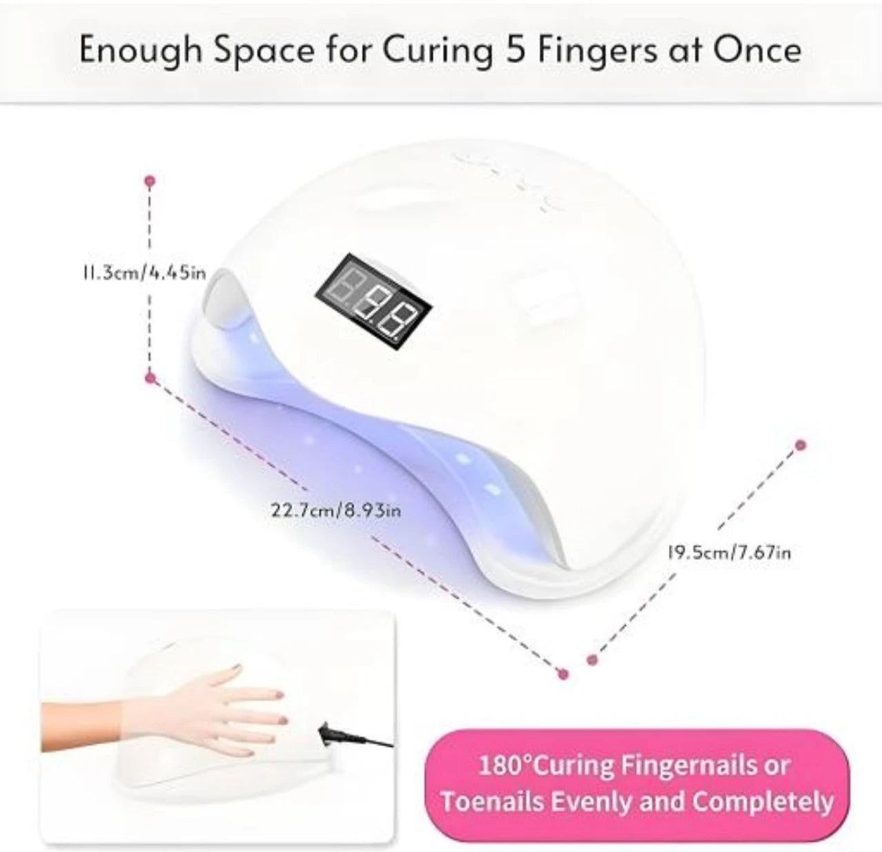 Big UV LED 48W Nail Lamp for UV Resin & Jewellery Making