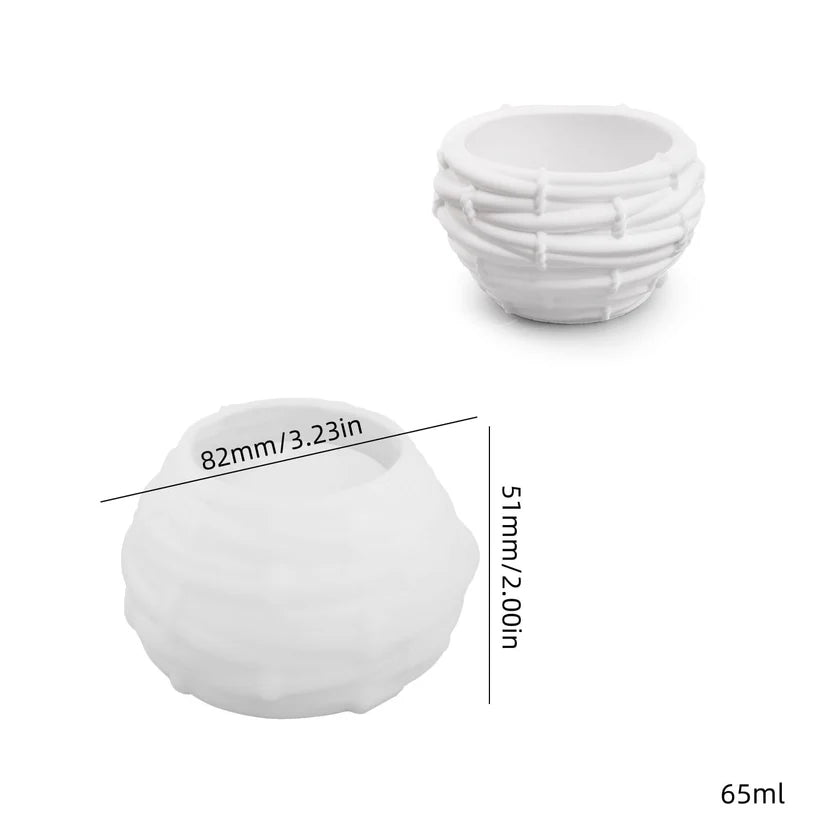 Bird Nest Candle Holder / Storage Box Mould (Small)
