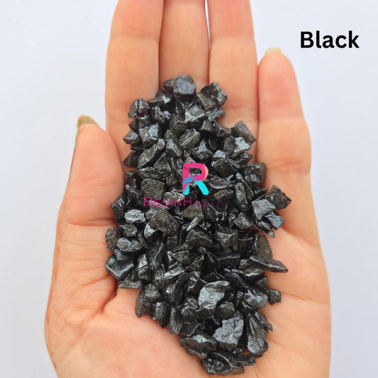 Black Dyed Crystal Stones (4–6 MM)