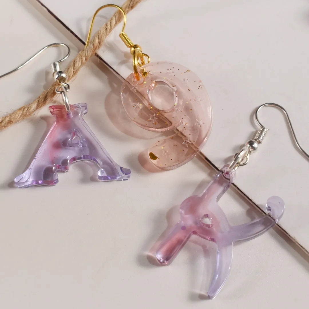 Blocky Striped ABCD Alphabet Letters Mould – Small