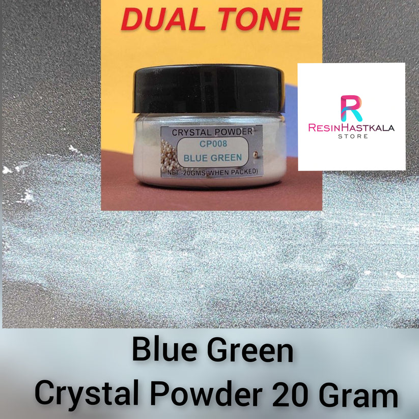 Blue Green Crystal Powder 20 Gram – Resinhastkala Store