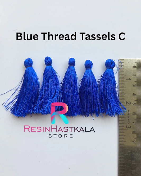 Blue Thread Tassels C (10 Piece)