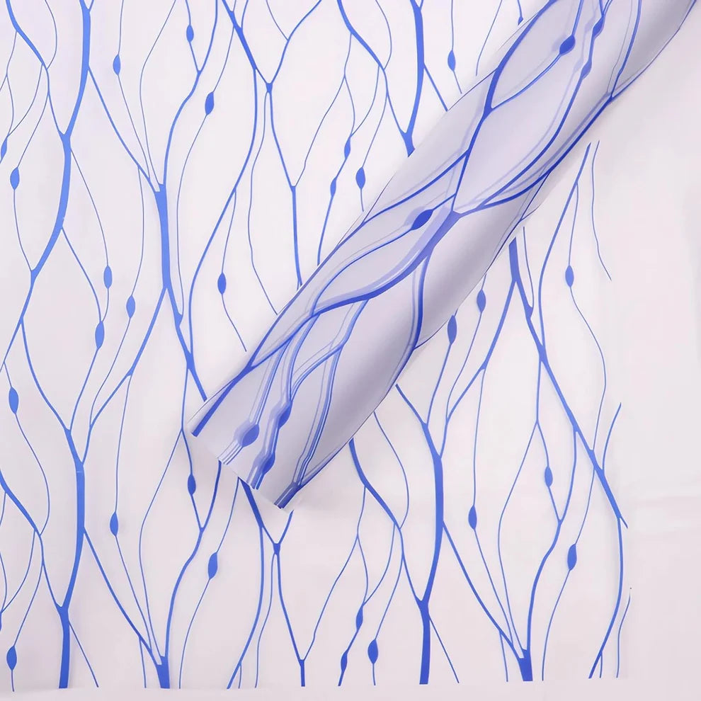 Blue Vine Pattern Bouquet Paper (5 Piece)