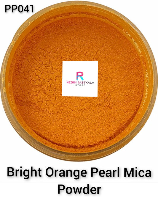 Bright Orange Mica Pearl Powder 20 Gram