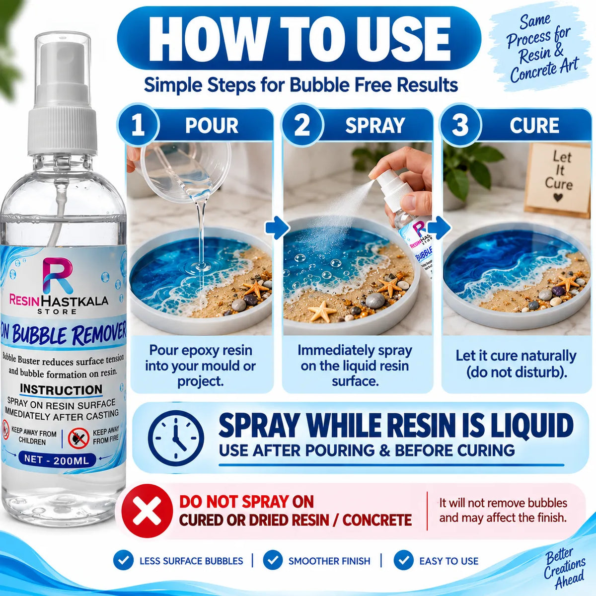 Bubble Spray /Bubble Buster / Bubble Pop Spray