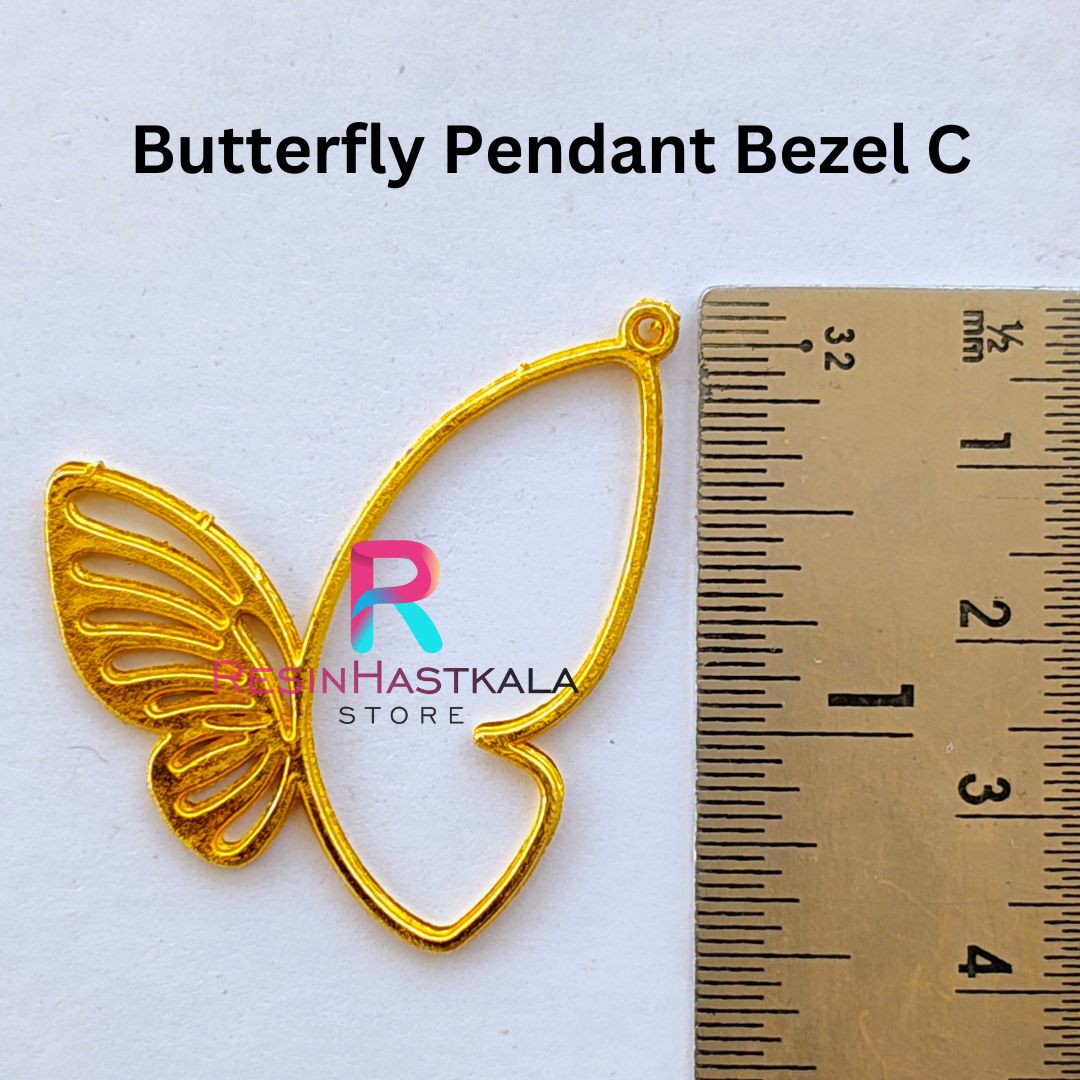 Butterfly Pendant Bezel C (5 Piece)