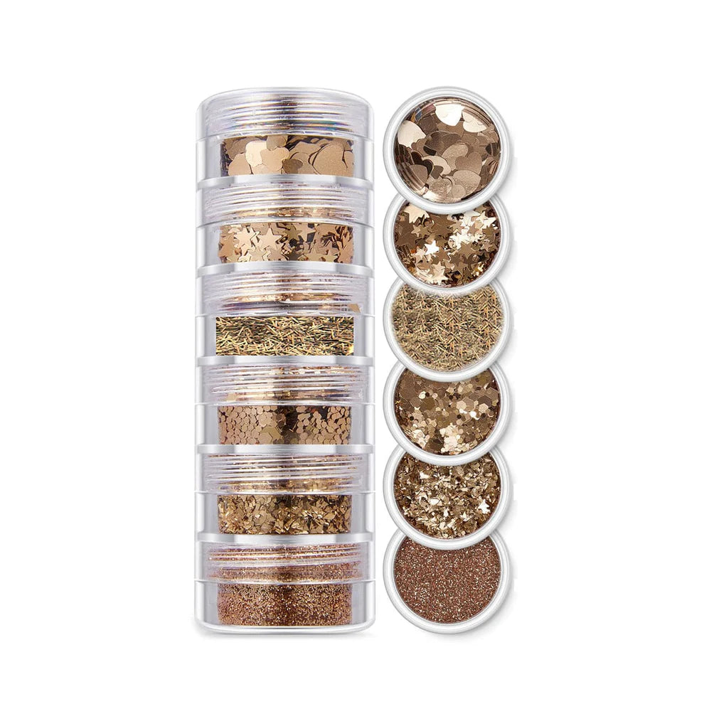 Champagne 6 In 1 Glitter & Chunks (SG10)