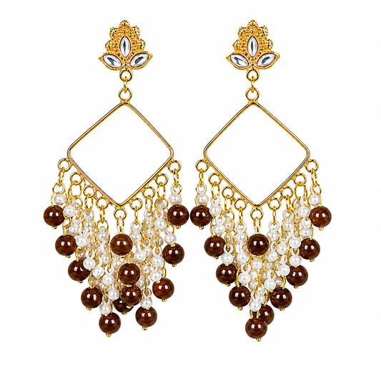 Brown Chandbali Earring Bezel / Jhumka Bezel (JM102)